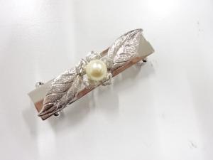 アンティーク　パール　帯留め